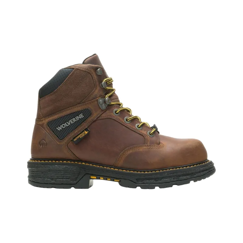 WOLVERINE Hellcat Ultraspring Waterproof CarbonMax Composite Toe Boots Tobacco-1