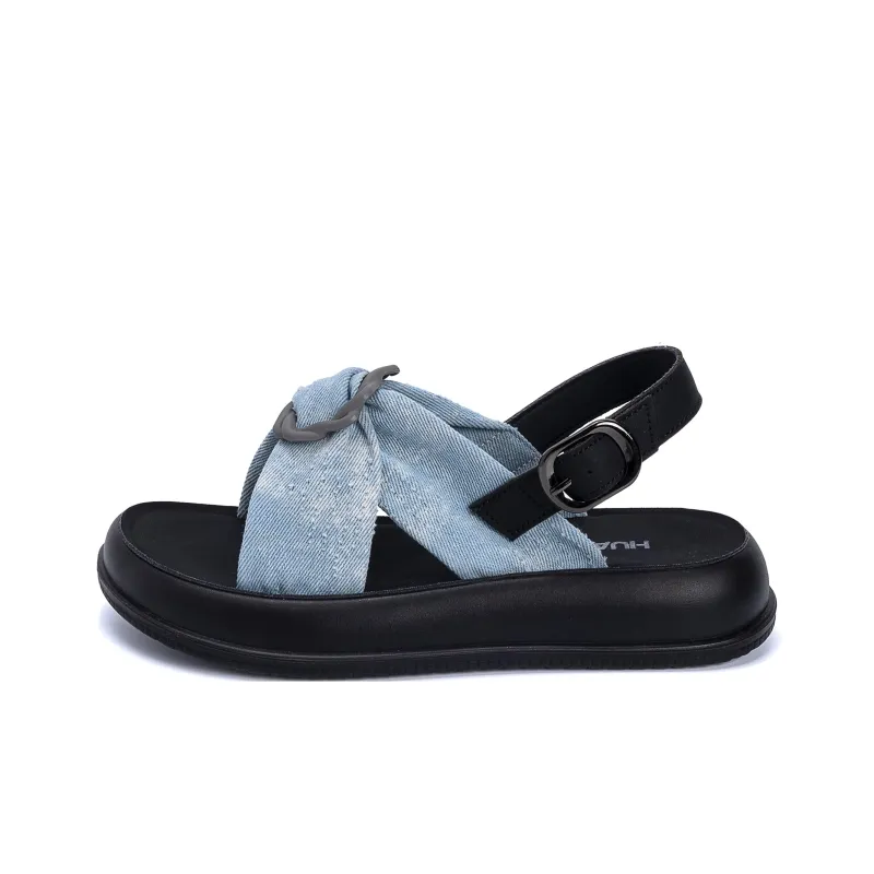 HUANQIU One Strap Sandals 3.5cm Women's Blue-0