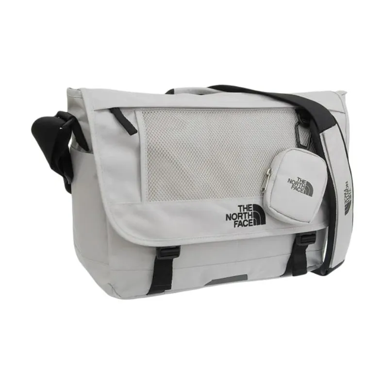 THE NORTH FACE Polyester Messenger Bag, Crossbody Bag Men's White Sand-1