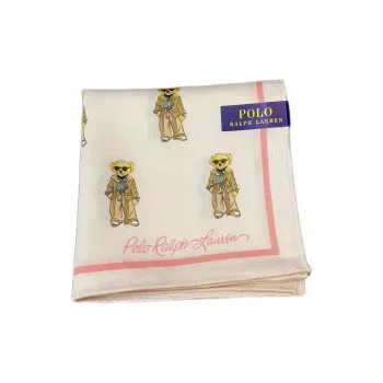 Ralph Lauren Cotton Silk Scarves Unisex White