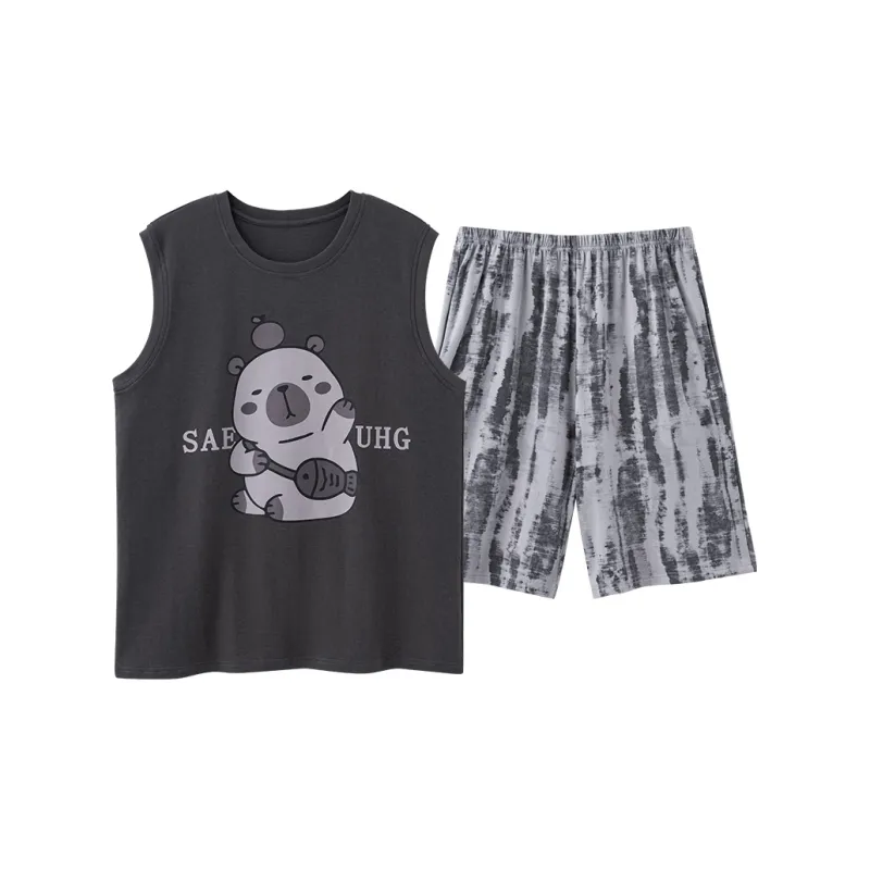 Pretty lady Men Pajama Sets-0