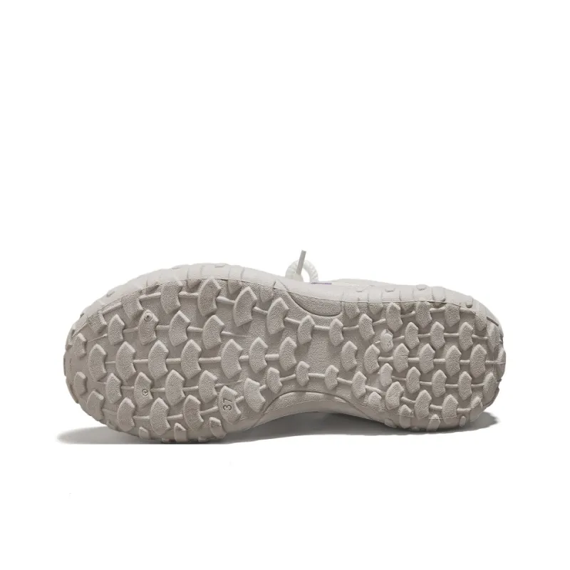 HUANQIU Cushioning, Abrasion Resistant, Height Increasing Low Top Casual Shoes Women's Beige Purple-4