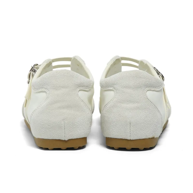HUANQIU Slip Resistant, Breathable, Lightweight Low Top Casual Shoes Women's Beige-5