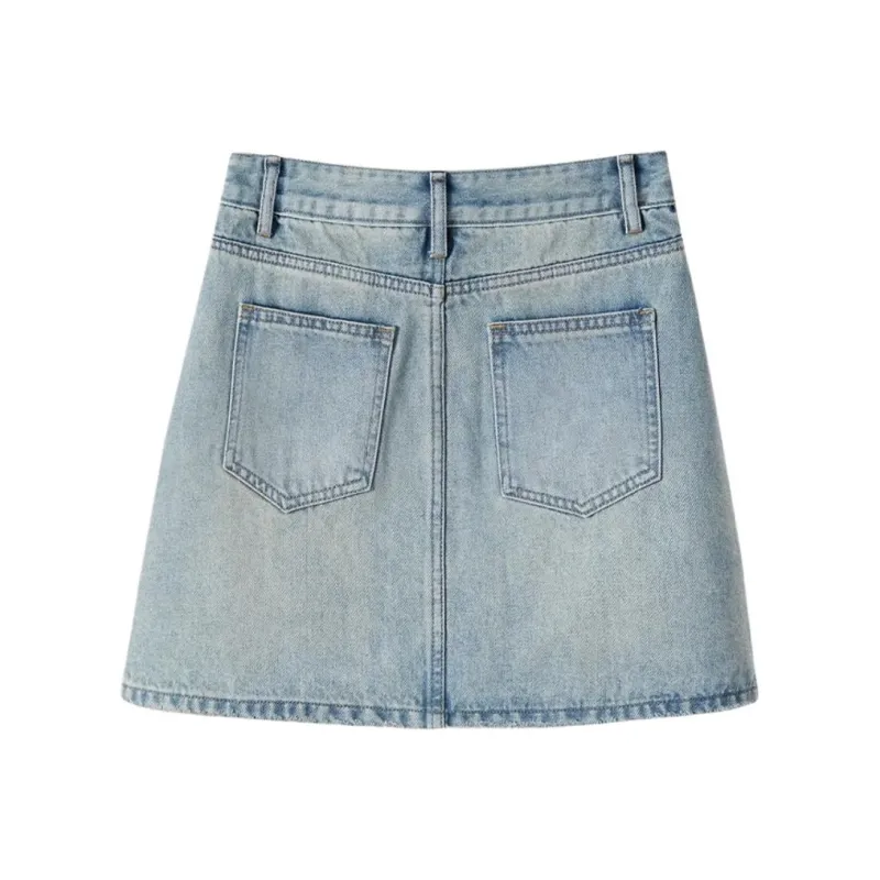 DOKZB Denim Short Skirts Women's-1