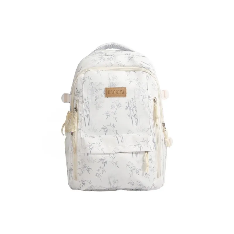 KAMLUI Nylon Fabric Backpack Unisex Multicolor-0