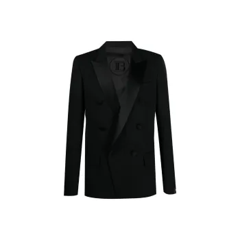 BALMAIN Shawl Lapel Blazer Jacket