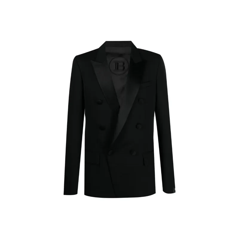 BALMAIN Shawl Lapel Blazer Jacket-0