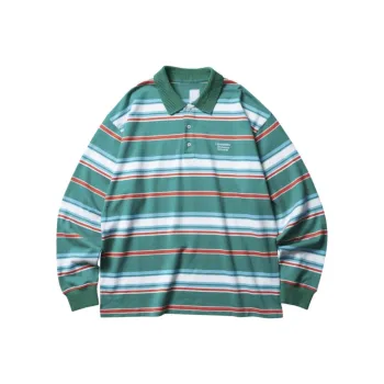 Liberaiders MULTI STRIPE L/S POLO SHIRT Polo Shirt Unisex