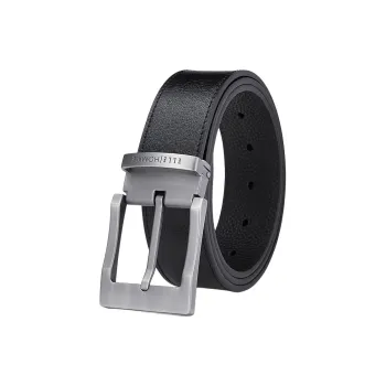 ELLE HOMME Top Grain Cow Leather Belts Men's Width 3.8cm