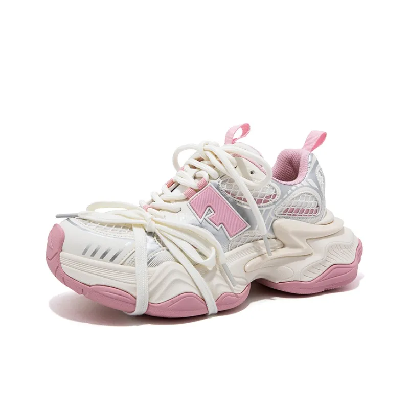 FALLINMISS Star Sea Shoe Series Lightweight Height Increasing Low Top Chunky Sneakers Women's-21