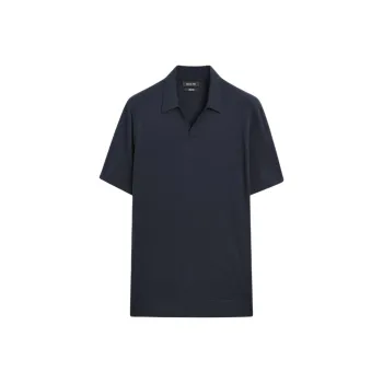Massimo Dutti Polo Shirts Men Sea Blue