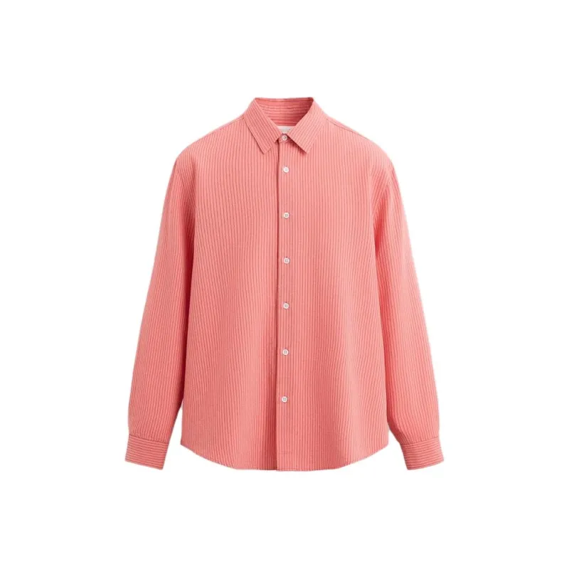 ZARA Shirts Men Red/Coral-0