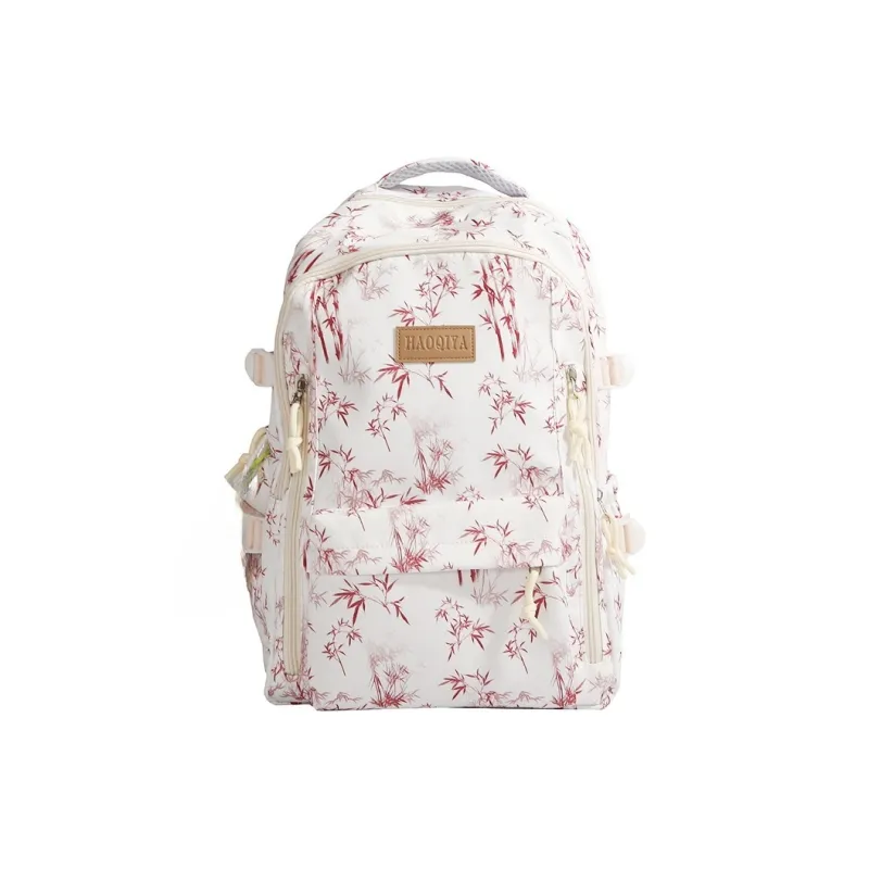 KAMLUI Nylon Fabric Backpack Unisex Multicolor-14