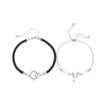 JOYDINNY Alloy Bracelets Unisex