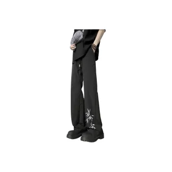 Lulifama Casual Pants Unisex Black
