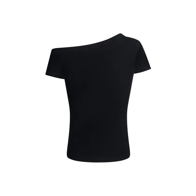 YINLEI T Shirts Women's Black-1
