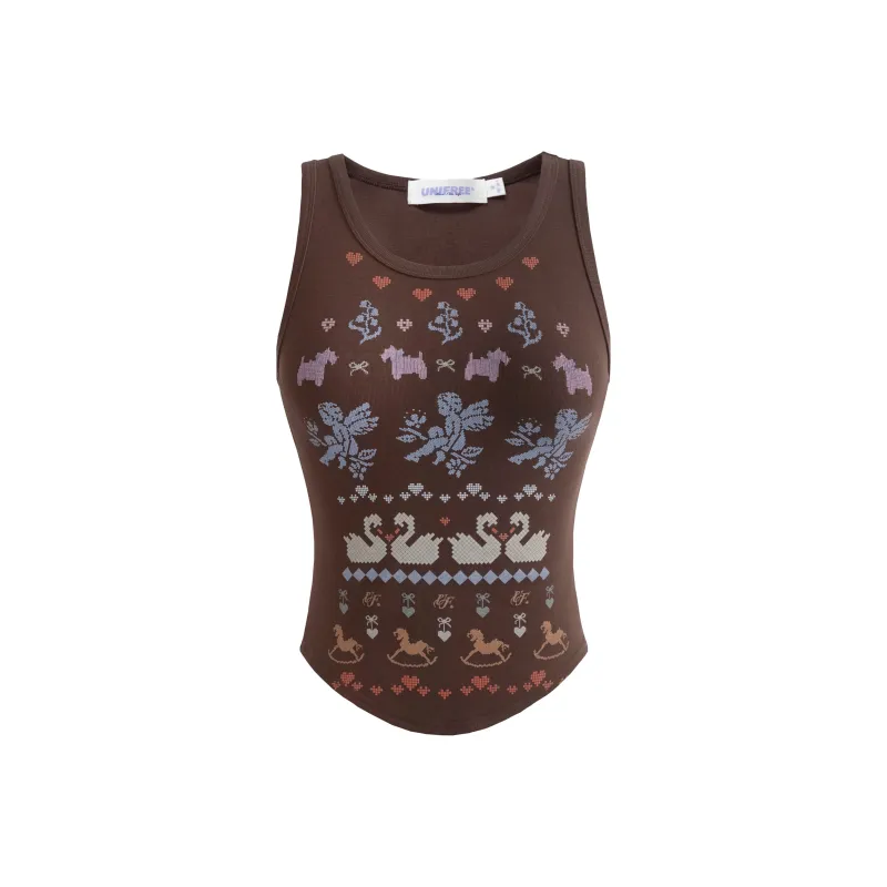 Unifree Tank Tops Women's Coffee Without Pads-0