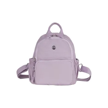 DALO Nylon Backpack Women's Purple/Black/Yellow/White