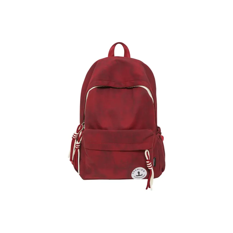 AIBAG Nylon Backpack Unisex Black/Pink/Red/Khaki/Green-9