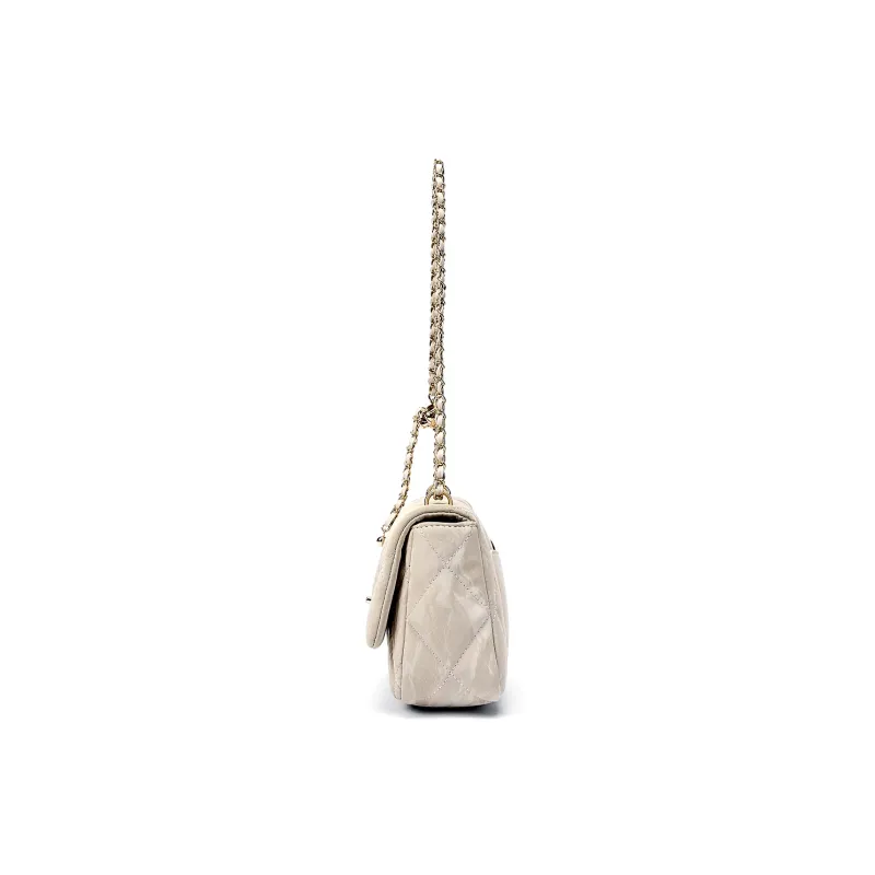 CORALDAISY Synthetic Leather Shoulder Bag, Crossbody Bag Women's Morning Dew White-2