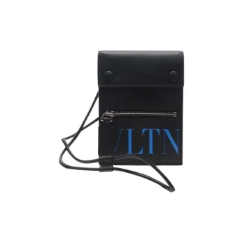 Valentino Leather Crossbody Bag Men's Black
