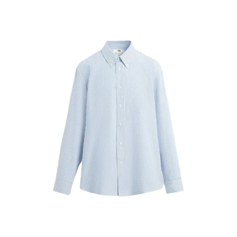 ZARA Shirts Men Blue-0