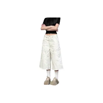 CORNILOT Casual Shorts Unisex White