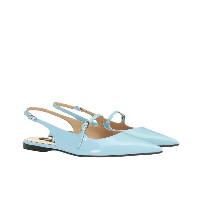 SERGIO ROSSI Godiva Casual Single Shoes Women's Blue-1