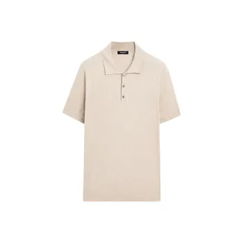 Massimo Dutti Polo Shirts Men Beige Brown