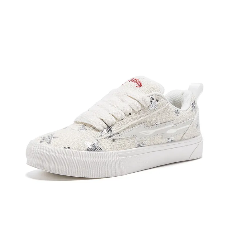 EOKAGAH Anti Slip Wear Resistant Low Top Skateboard Shoes Unisex-3