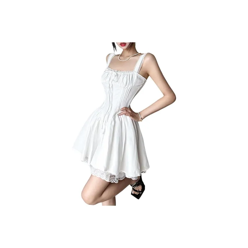Dior Beauty Slip Dresses Women's White-0