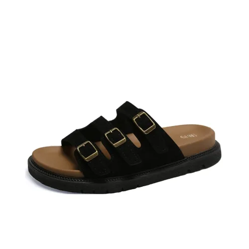 GESHE Rubber Sole Abrasion Resistant Slide Slippers Women's