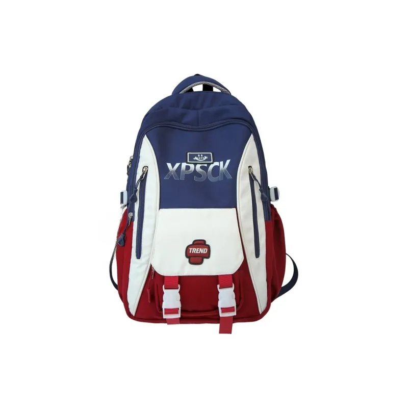 KAMLUI Nylon Backpack Unisex Black/Blue-7
