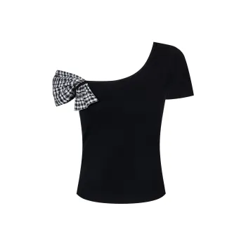 YINLEI T Shirts Women's Black