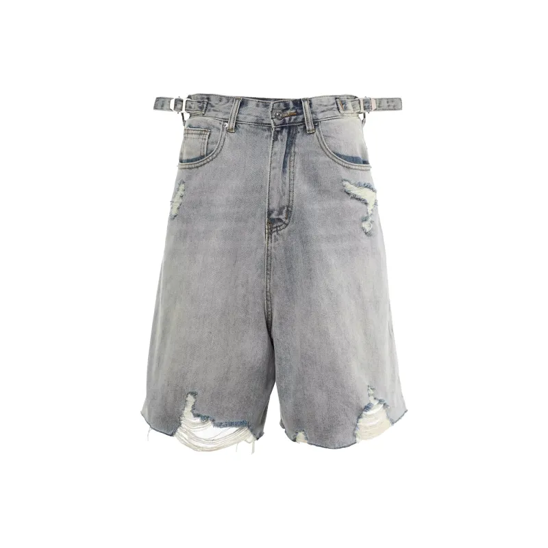 FORCEPULR Denim Shorts Unisex Light Blue-0