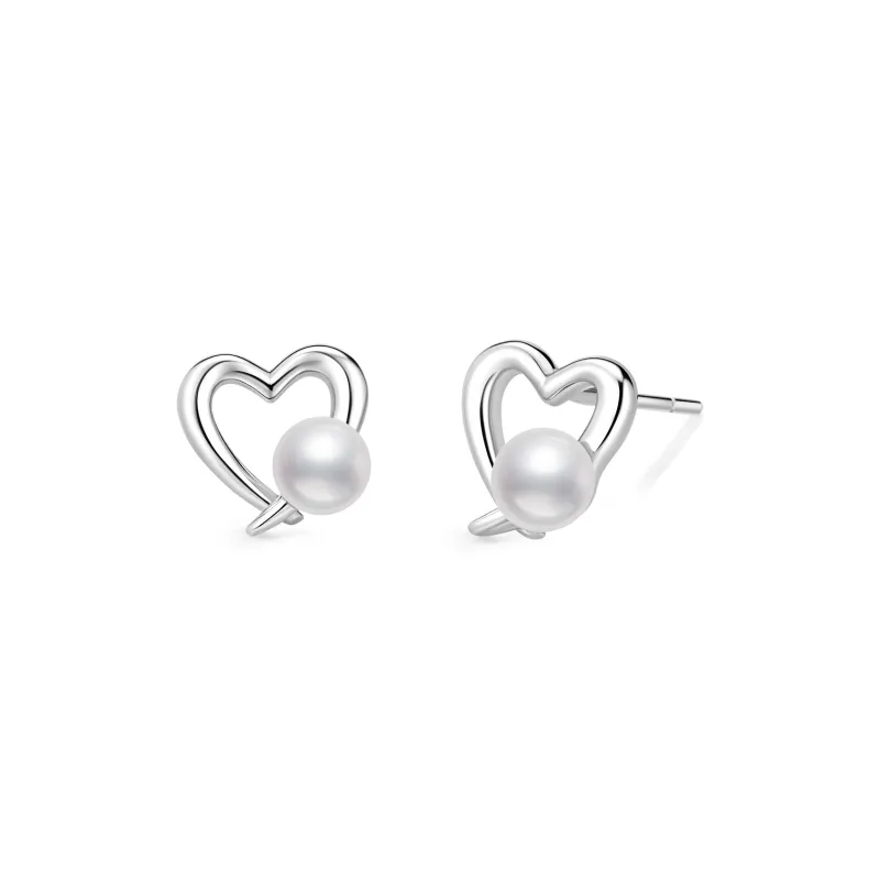 LAOMIAO Pearl Stud Earrings Women's-0