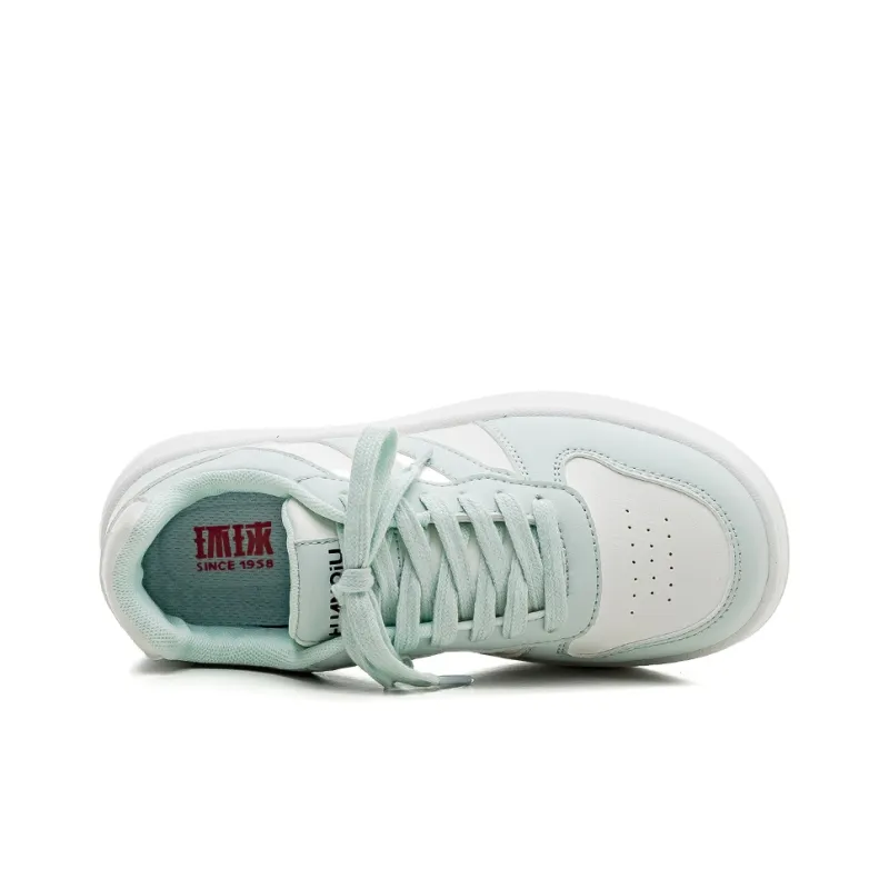 HUANQIU Slip Resistant, Lightweight, And Breathable Low Top Skateboard Shoes Women's White Moonlight-2
