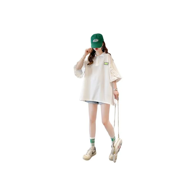 GOSO Drop Shoulder Sleeve T Shirt Women's-7