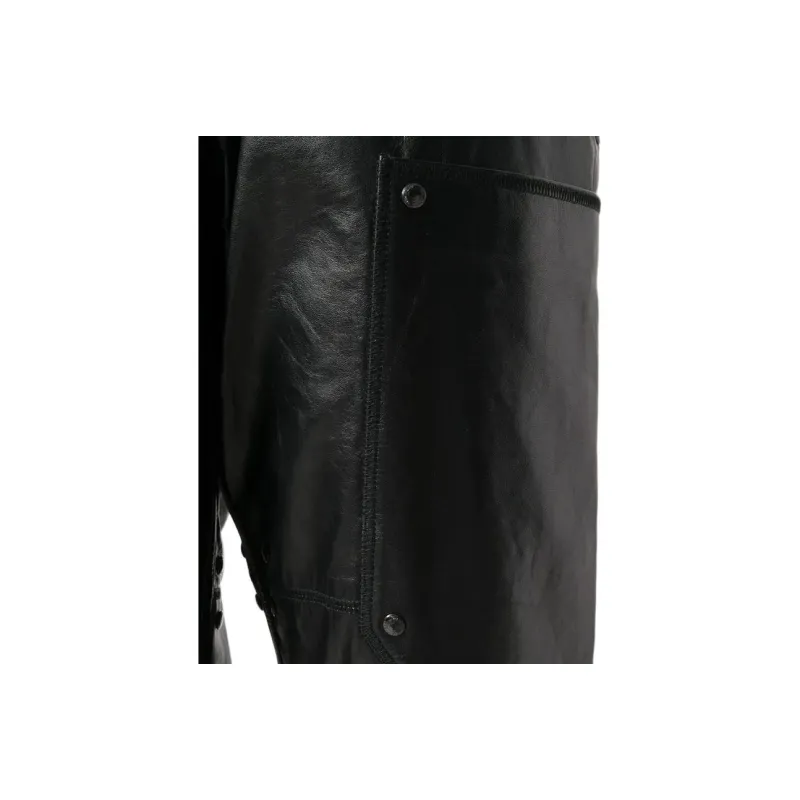 TOM FORD Leather Pants Women's Black-4