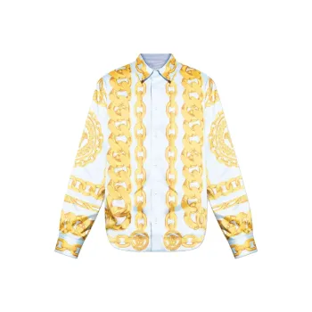 VERSACE Shirts Men Yellow