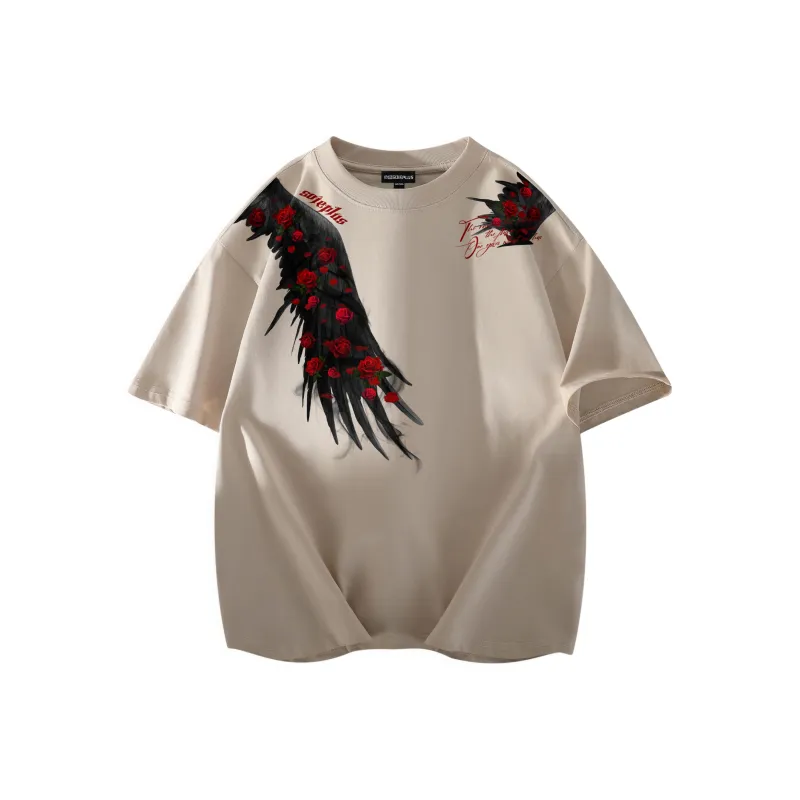 SOIE T-Shirts Unisex Light Beige Apricot-0