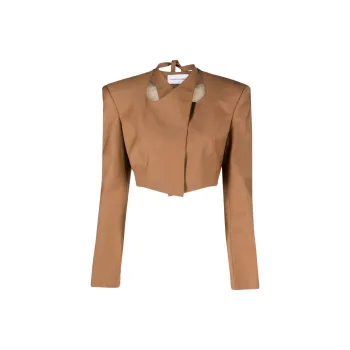 Aleksandre Akhalkatsishvili Jackets & Coats Women's Camel Brown
