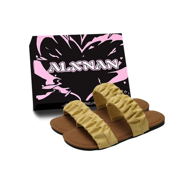 Alxnan Quiet Odor Resistant Slide Slippers Women's Box-24