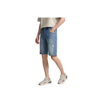 ARTSDON Denim Shorts Men Light Blue
