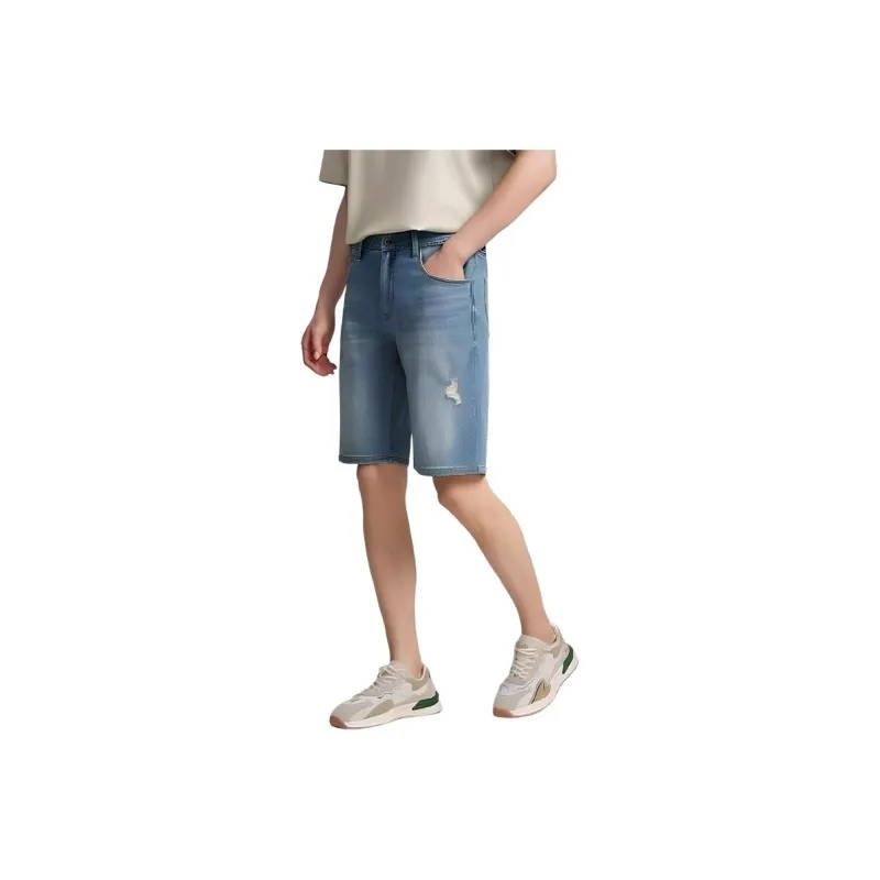 ARTSDON Denim Shorts Men Light Blue-0