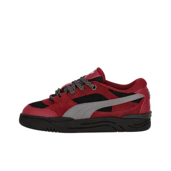 PUMA Anti Slip Wear Resistant Low Top Skateboard Shoes Unisex Red Black