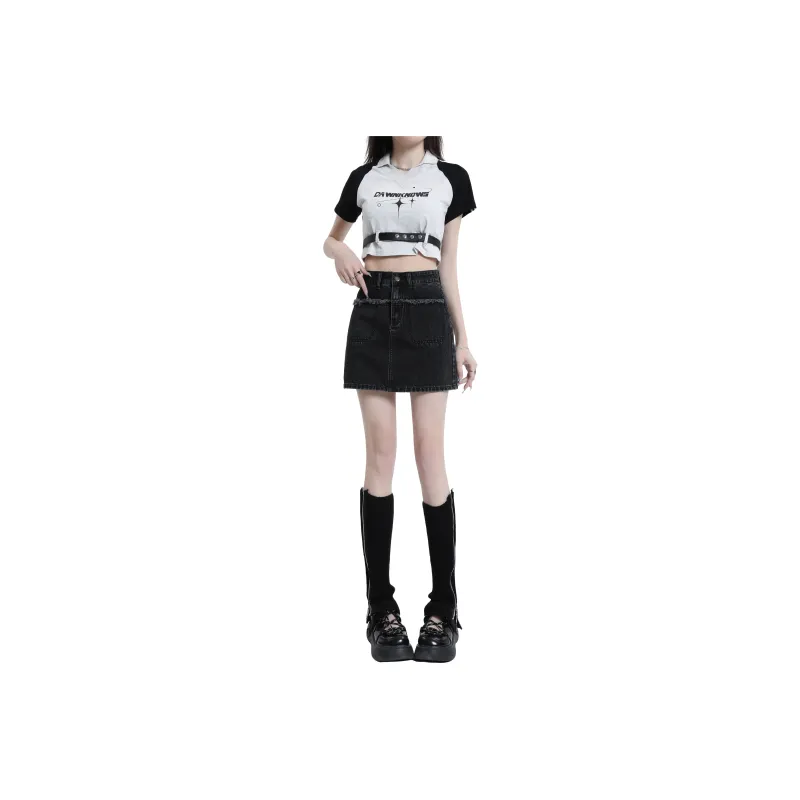 TBSM Denim Short Skirts Women's-0