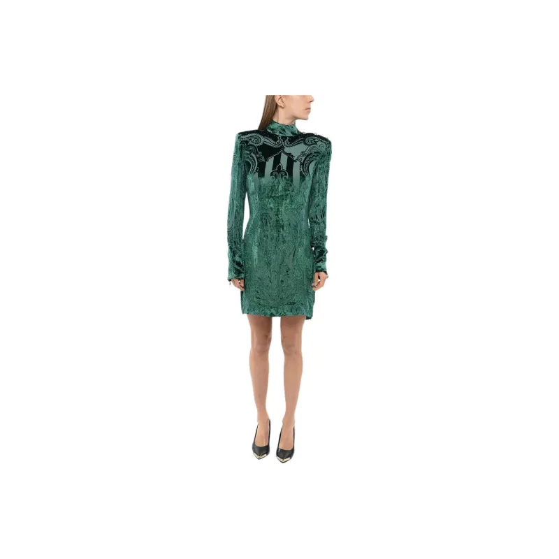 BALMAIN Velvet finish Dress-0
