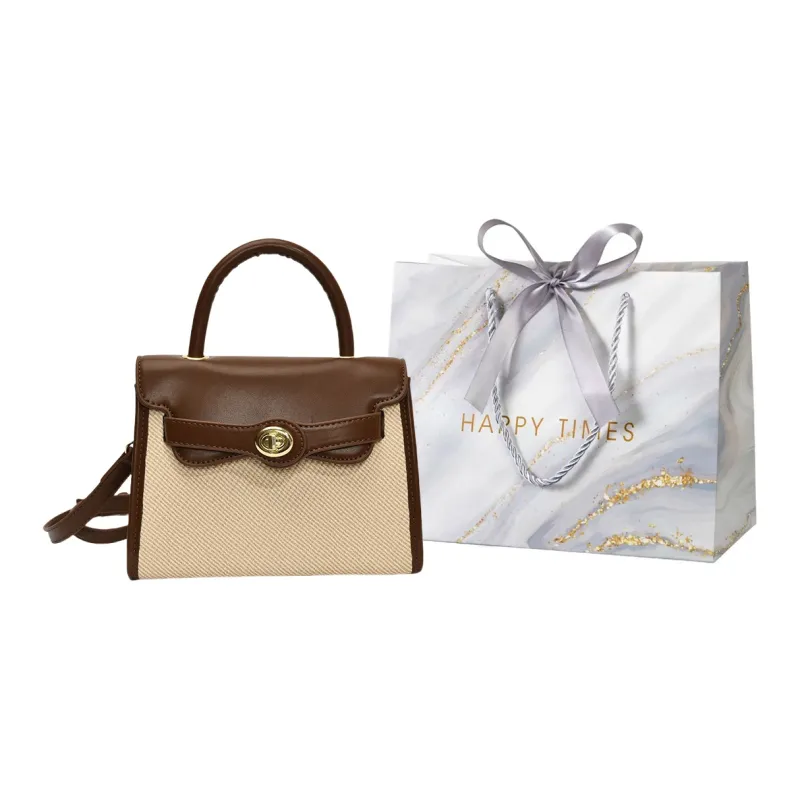 Miss Angel PU Handbag Women's Apricot/Brown-6