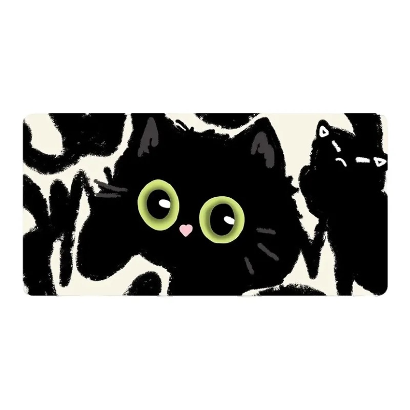 DANYIN V SION Line Kitten Extra Large Women's Office Study Gaming Computer Keyboard Leather Desk Mats Mouse Pads-7